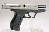 Walther P99 Schreckschuss Pistole nickel 9mm