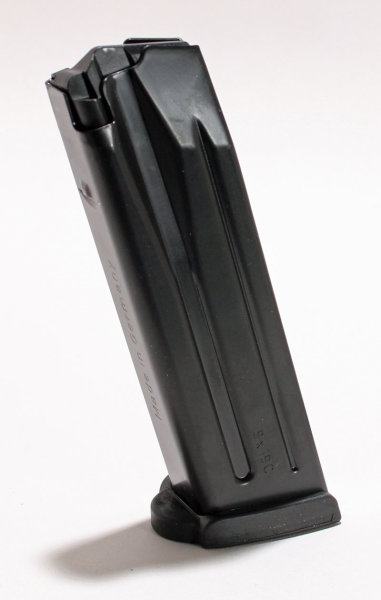 15-Schuss Magazin f. P30, P30L, SFP9, Kal. 9 mm x 19, mit schwarzem Hartgummiboden