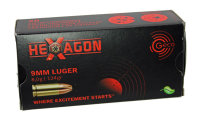 Patronen 9MM LUGER GECO VM HEXAGON 8,0G 50ER