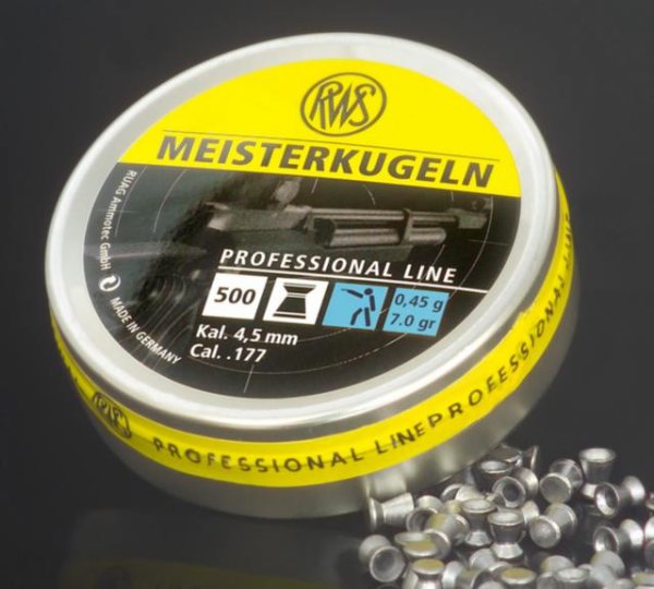RWS Meisterkugel HV gelb 4,51 mm 0,45gr