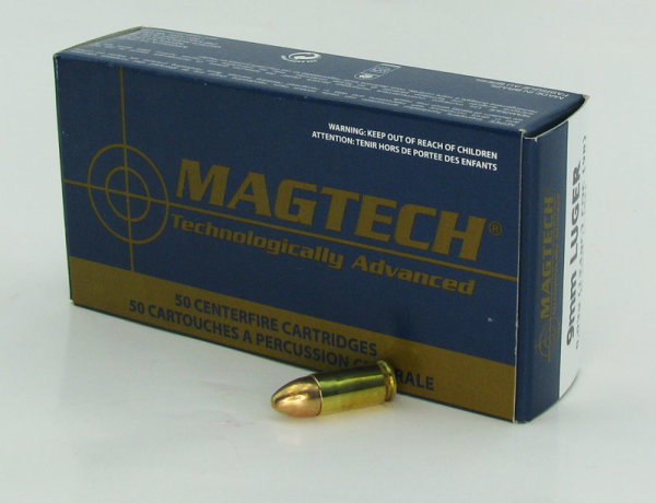 Mag Tech 9mm Luger  FMJ 124 grs 50 Schuss