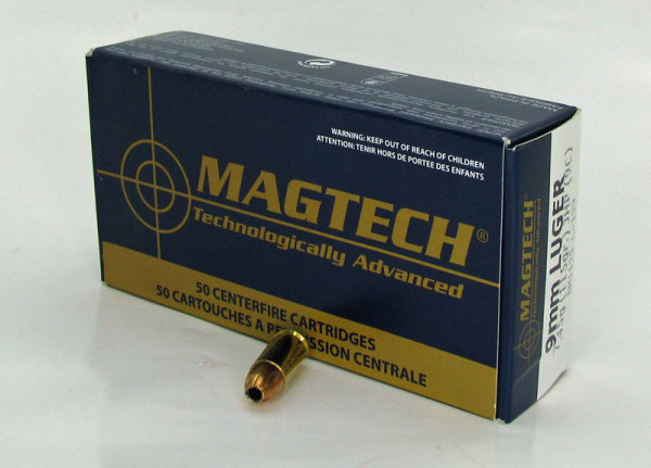 Mag Tech  9mm Luger  JHP 115 grs  50 Schuss